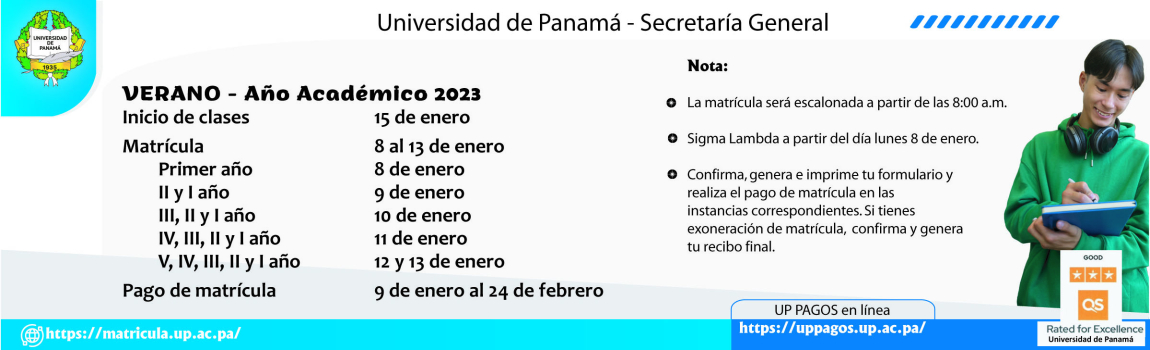 Calendario matricula 2024